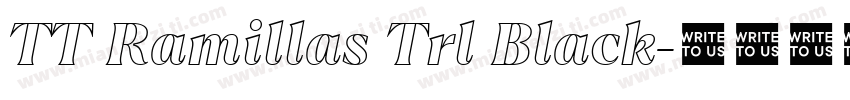 TT Ramillas Trl Black字体转换